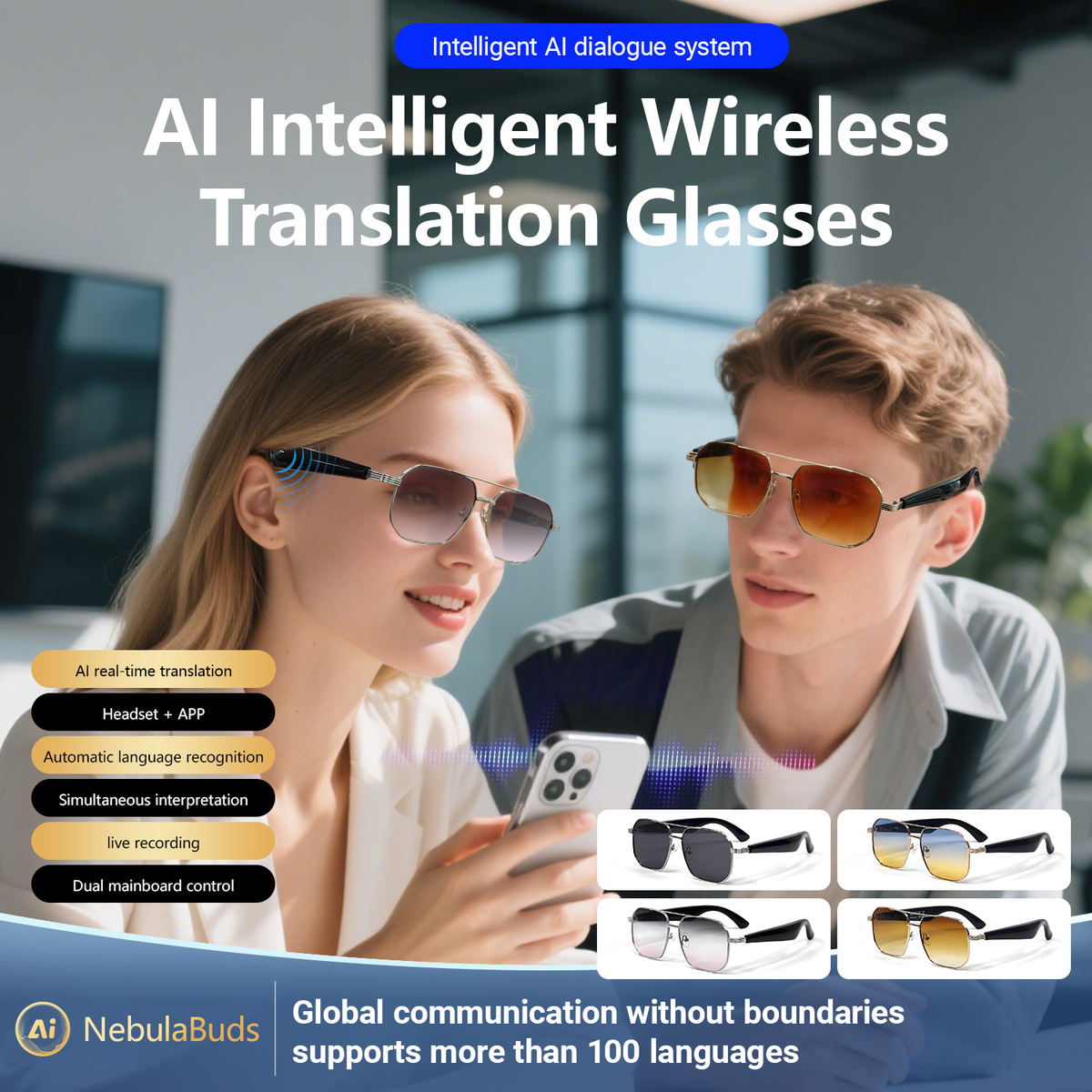 ai smart translation glasses
