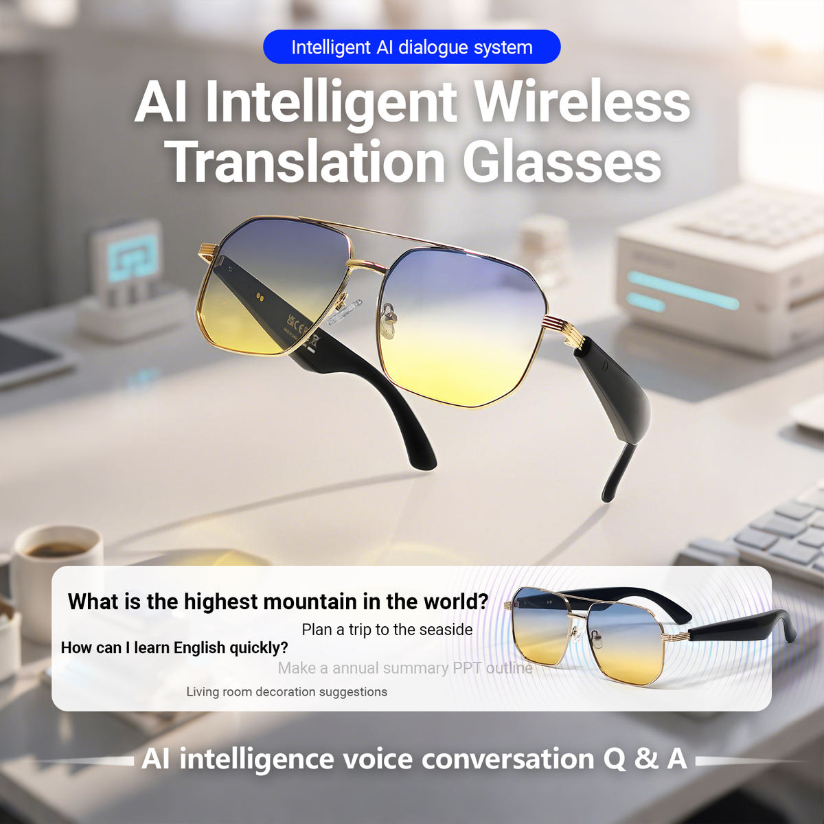 ai smart translation glasses