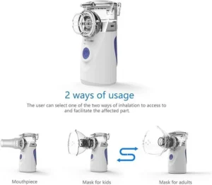 portable handheld mesh inhaler nebulizer – quiet, compact & effective respiratory care