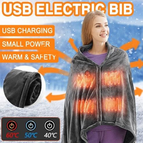 electric heated plush blanket