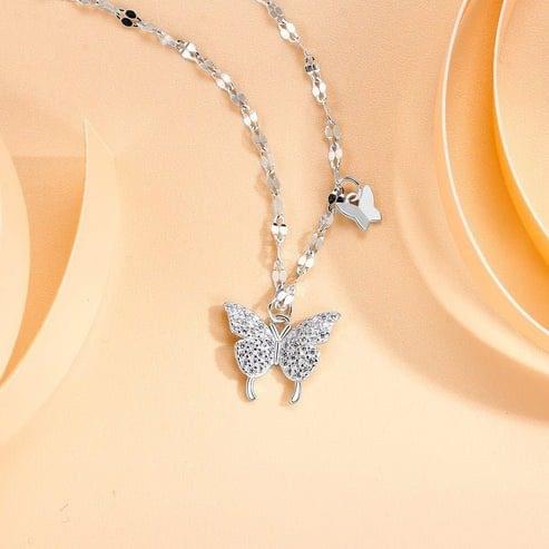 butterfly necklace for women