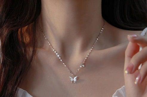 butterfly necklace for women